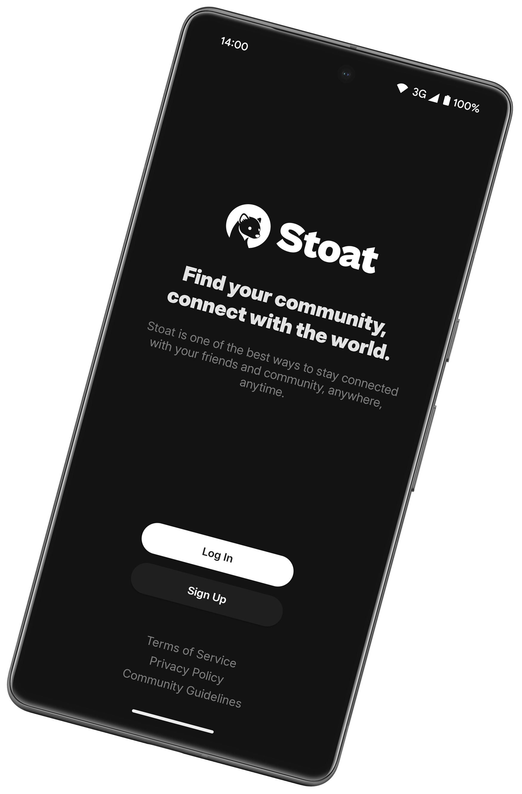 Screenshot of Stoat on an Android phone