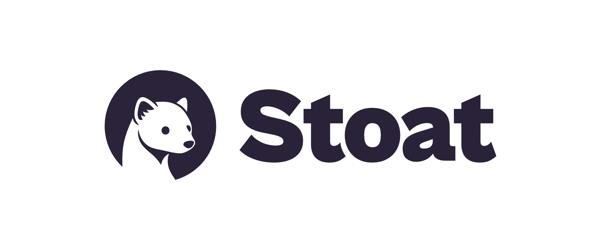 The new Stoat logo, featuring a circle with a stylized stoat inside, with the text "Stoat" next to it.